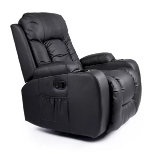 Czarny obrotowy fotel masujący - Imar 3X - Fotele - miniaturka - grafika 1