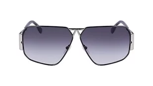 KARL LAGERFELD KL339S okulary przeciwsłoneczne, srebrne błyszczące, jeden rozmiar, Srebrny błyszczący, rozmiar uniwersalny - Okulary przeciwsłoneczne - miniaturka - grafika 1