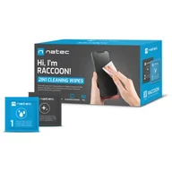 Środki i akcesoria czyszczące do komputerów - NATEC Chusteczki czyszczące NATEC Raccoon 50 sztuk - miniaturka - grafika 1