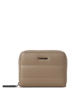 Portfele - Calvin Klein Portfel damski Kobiety Sztuczna skóra brązowy|beżowy jednolity, ONE SIZE - miniaturka - grafika 1