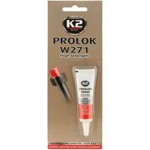 K2 Prolok High Klej Do Gwintów Śrub Duża Siła 6ML - Chemia warsztatowa - miniaturka - grafika 1