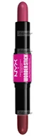 Róże do policzków - NYX Professional Makeup - WONDER STICK Dual-Ended Cream Blush Stick - Podwójny róż w sztyfcie - 2 x 4 g - 04 - DEEP MAGENTA + GINGER - miniaturka - grafika 1