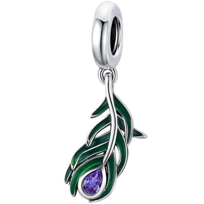 CHARMS PAWIE OCZKO PIÓRKO srebro 925