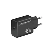 Ładowarki do telefonów - EZC108K Esperanza ładowarka sieciowa 45w usb-c pd - miniaturka - grafika 1