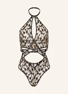 Body - Aubade Body Ze Stringami Absolutely Wild Z Wycięciami I Błyszczącą Przędzą gold - miniaturka - grafika 1