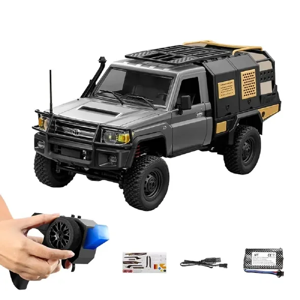 Samochód Zdalnie Sterowany Rc Toyota Land Cruiser Lc79 Terenowy 4x4 Srebrny