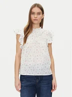 Bluzki damskie - Vero Moda Bluzka Trine 10301205 Biały Standard Fit - miniaturka - grafika 1