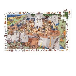 Djeco Puzzle Observation 100 Oblężony zamek - Puzzle - miniaturka - grafika 1