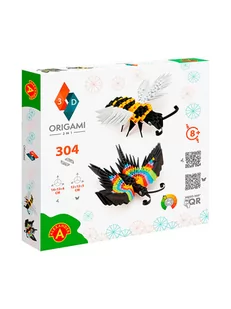 Alexander Origami 3D 2w1 "Butterfly, Bee" - 8+ - Zabawki kreatywne - miniaturka - grafika 1