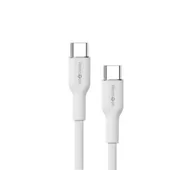 Kable USB - Reinston USB-C do USB-C SOFT 65W 1,5m Biały - miniaturka - grafika 1