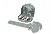 Tory, garaże, parkingi - AdamToys Tor wyścigowy z autkami w walizeczce N4015 - miniaturka - grafika 1