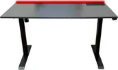 Biurka gamingowe - Biurko Marco Game Full Comfort Czarne 140 cmx70 cm - miniaturka - grafika 1