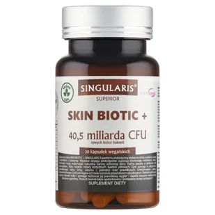 Singularis Superior Skin Biotic+, 30 kapsułek - Włosy, skóra, paznokcie Singularis Superior Skin Biotic+, 30 kapsułek - Włosy, skóra, paznokcie - miniaturka - grafika 1