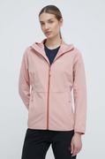 Kurtki damskie - Jack Wolfskin kurtka outdoorowa Feldberg Hoody kolor różowy 1306863 - miniaturka - grafika 1