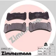 Klocki hamulcowe - ZIMMERMANN Zestaw klocków hamulcowych, hamulce tarczowe 23955.175.1 - miniaturka - grafika 1