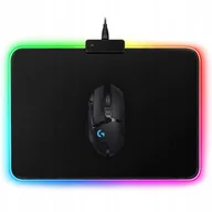 Podkładki pod mysz - Podświetlana Podkłada Pod Mysz Gamingowa Led 35X25 - miniaturka - grafika 1