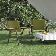 Fotele i krzesła ogrodowe - vidaXL Krzesła turystyczne, 2 szt., zielone, 54x55x78cm tkanina Oxford - miniaturka - grafika 1