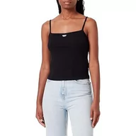 Koszulki i topy damskie - Diesel T-Hop-d Tank Top Koszulka damska, Czarny Czarny, XL - miniaturka - grafika 1