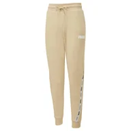 Dresy damskie - Spodnie dresowe damskie Puma Tape TR beżowe 67132819-XXL - miniaturka - grafika 1