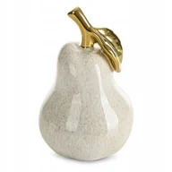 Figurki dekoracyjne - Figurka Ceramiczna Gruszka Owoc Glamour Elegancka Szykowna Ozdoba Prezent - miniaturka - grafika 1