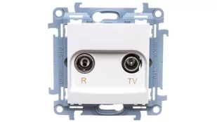 Kontakt Simon Kontakt Simon Simon 10 Gniazdo antenowe R-TV zakończeniowe tłum.:10dB biały CAZ.01/11 CAZ.01/11 - Gniazdka elektryczne - miniaturka - grafika 1