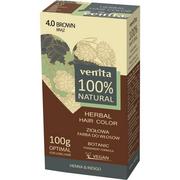 Farby do włosów i szampony koloryzujące - Venita Herbal Hair Color ziołowa farba do włosów 4.0 Brąz 100g - miniaturka - grafika 1