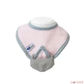 Śliniaki i fartuszki - LullaLove supeRRO Baby HEVEA, Śliniak różowy - miniaturka - grafika 1