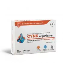 STELLA NUTRITION SP. Z O.O. Cynk organiczny (10mg) + witamina D3 + selen - pastylki do ssania 36 szt. CYNKPAS2 - Witaminy i minerały - miniaturka - grafika 1