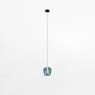 Lampy sufitowe - Lama wisząca LED z niebieskim kloszem MD3350-1BL/B z serii COLORE - miniaturka - grafika 1