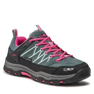 Buty trekkingowe dziecięce - CMP Kids Rigel Low Trekking Shoes Wp 3Q13244J Mineral Green/Purple Fluo 14EM - miniaturka - grafika 1