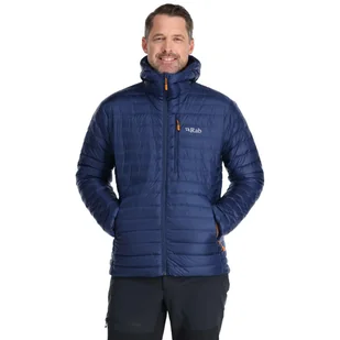 Męska kurtka puchowa Rab Microlight Alpine Jacket deep ink/marmalade - S - Kurtki męskie - miniaturka - grafika 1