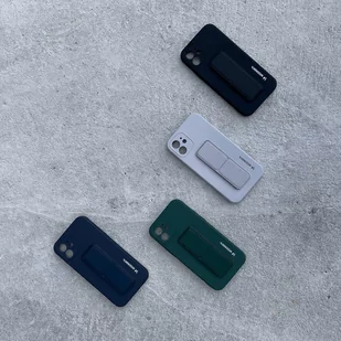 Wozinsky Kickstand Case elastyczne silikonowe etui z podstawką iPhone 12 Pro czerwony - Etui i futerały do telefonów - miniaturka - grafika 9