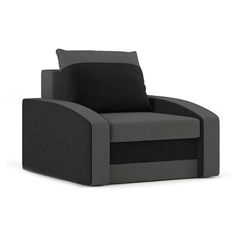 Fotel do salonu, Hewlet, 87x92x75 cm, szary, czarny