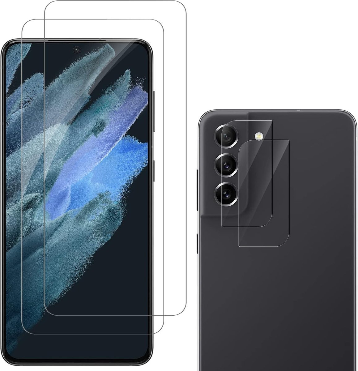 2x SZKŁO HARTOWANE SAMSUNG GALAXY S21 FE 5G WYSOKA OCHRONA +SZKŁO NA APARAT