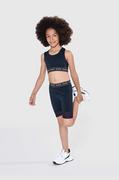 Spodnie i spodenki dla dziewczynek - Michael Kors szorty dziecięce kolor czarny gładkie - miniaturka - grafika 1