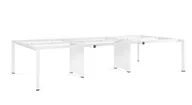 Biurka - Stelaż do biurka Pason - Workstation 6 - Biały - Stelaż - 360x140 cm - miniaturka - grafika 1