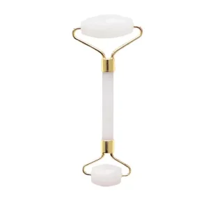 Masażer Do Twarzy Z Jadeitu Roller Wałek Biały - Pozostałe urządzenia kosmetyczne - miniaturka - grafika 1