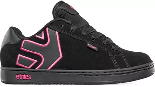 Buty dla dziewczynek - Etnies Fader BLACK/BLACK/PINK pantofle damskie letnie - 39EUR - grafika 1