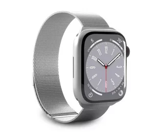 Puro MILANESE Apple Watch 42-44-45-49mm (srebrny) - Akcesoria do zegarków - miniaturka - grafika 1