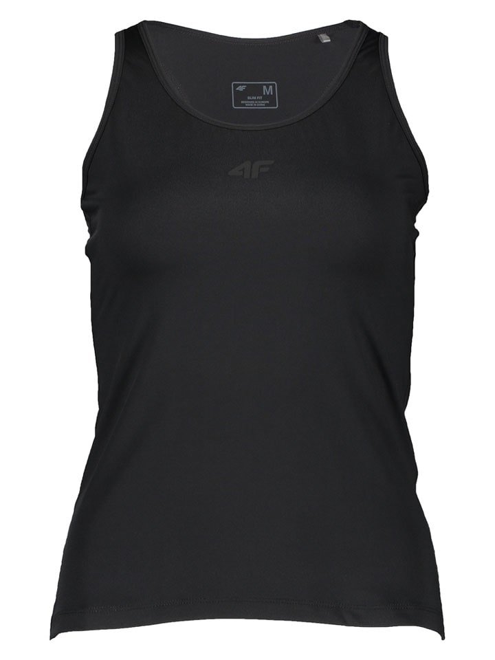 4F Top sportowy w kolorze czarnym
