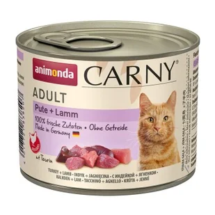 animonda Carny mokra karma dla kota dorosłego Indyk z jagnięciną 6x200 g - Mokra karma dla kotów - miniaturka - grafika 1