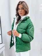 Kurtki damskie - Kurtka zimowa damska pikowana SPACE zielona Dstreet TY4069-XXL - miniaturka - grafika 1