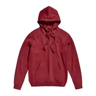 Bluzy męskie - G-STAR RAW Męska bluza z kapturem Premium Core Hooded Sweatshirt, czerwona (chateaux red C235-1330), M - miniaturka - grafika 1