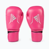 Rękawice bokserskie - Rękawice bokserskie adidas Speed 50 różowe ADISBG50 - miniaturka - grafika 1