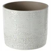 Donice - OSŁONA DONICZKI DONICZKA CHIAFRON BIAŁA 15 CM - miniaturka - grafika 1