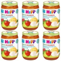 Hipp Pasta Bambini Spaghetti z pomidorami i mozzarellą po 7. miesiącu zestaw 6 x 220 g Bio - Dania dla dzieci - miniaturka - grafika 1