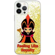 Etui i futerały do telefonów - Etui płynny brokat do Apple IPHONE 12 PRO MAX Disney: Dżafar 001 oryginalne i oficjalnie licencjonowane, Złoty - miniaturka - grafika 1