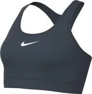 Biustonosze - Nike Swsh Med Spt Biustonosz sportowy Deep Jungle/White XS - miniaturka - grafika 1