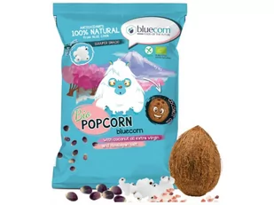 Popcrop - Popcorn z niebieskiej kukurydzy z solą himalajską i olejem kokosowym extra virgin, BIO, 50 g - Popcorn - miniaturka - grafika 1