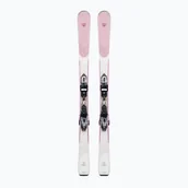 Narty - Narty zjazdowe damskie Rossignol Experience 76 + XP10 biało-różowe RRKFT02 136 cm - miniaturka - grafika 1